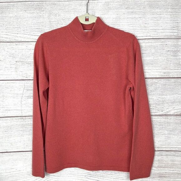 NWOT Preswick & Moore Cashmere Sweater High Neck Desire color M - Picture 1 of 10